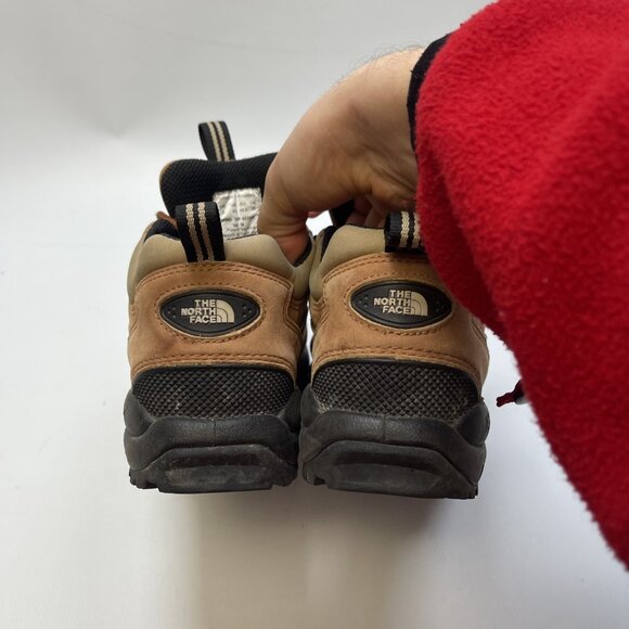 Y2K North Face Hiking Boots Nubuck Brown Leather Shoes Lace Low Women's Sz 9 - Picture 12 of 13